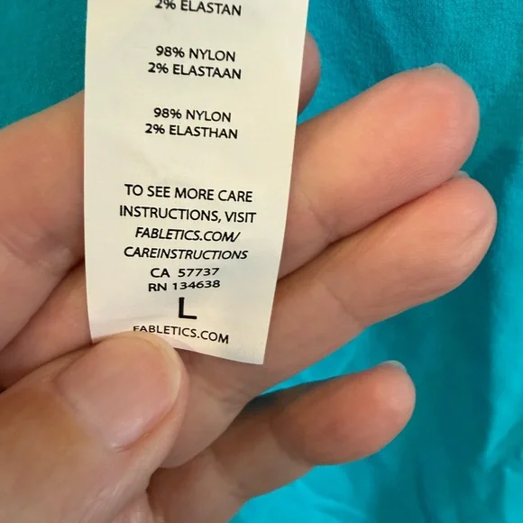 Fabletics Aqua Racerback Tank Top - Picture 3 of 4